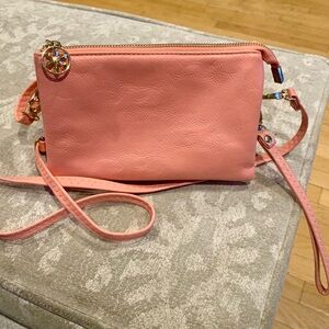 Pink Crossbody Bag/Wristlet